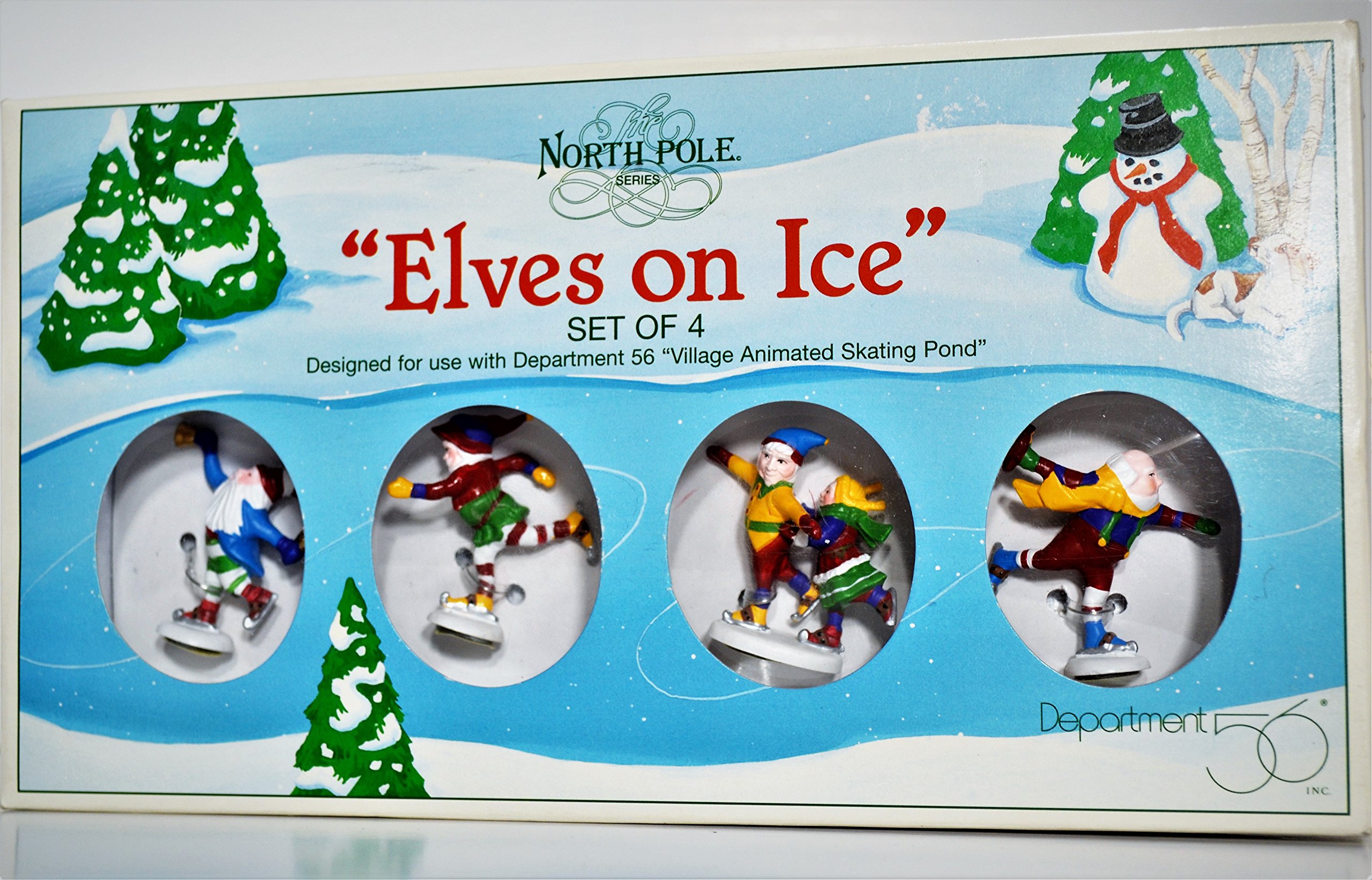 Amazon.com: Dept 56 North Pole Village **Elves on Ice** 52298